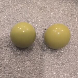 Yellow Clip-On Earrings